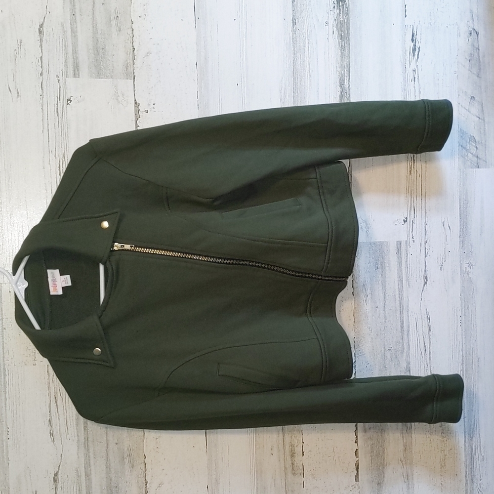 Full zip soft blazer